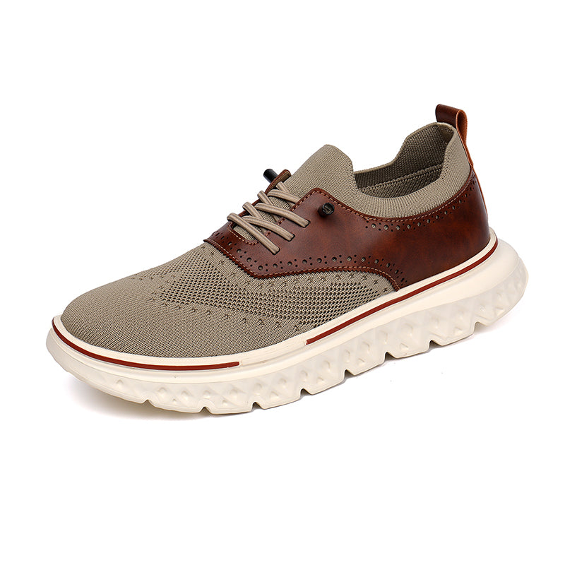 Men's lightweight waterproof Oxford shoes, comfortable and soft, suitable for walking - wide last and extended design