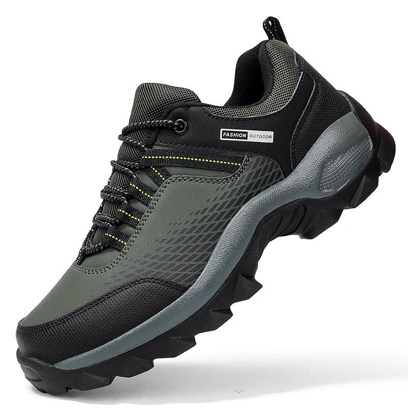 Men's Wear-Resistant Waterproof Hiking Shoes – Wide Toe, Non-Slip, Anti-Puncture
