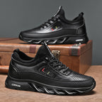 ⏰Limited Time Sale 70% OFF - Men's Casual Fashion  Hiking Shoes – Waterproof, Slip-Resistant, Puncture-Resistant, Impact-Resistant, Wide Toe  – Genuine Leather Outdoor Sports Shoes, Suitable for Various Terrain