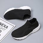 Men's Slip-On Sneakers – Laceless, Breathable, Non-Slip Grip, Cushioned Footbed, Wide Toe Box