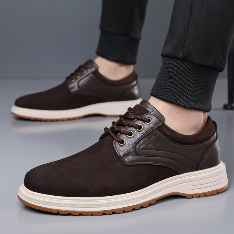 ⏰Limited Time Sale 70% OFF - Men's Casual Suede Dress Shoes – Business Casual Walking Shoes, Suitable For Work, Office, And Everyday wear