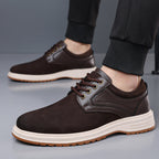 ⏰Limited Time Sale 70% OFF - Men's Casual Suede Dress Shoes – Business Casual Walking Shoes, Suitable For Work, Office, And Everyday wear