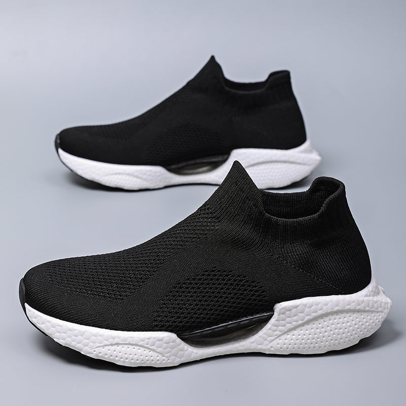 Men's Slip-On Sneakers – Laceless, Breathable, Non-Slip Grip, Cushioned Footbed, Wide Toe Box