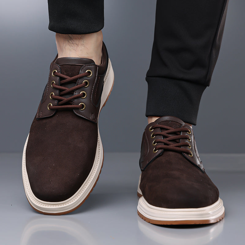 ⏰Limited Time Sale 70% OFF - Men's Casual Suede Dress Shoes – Business Casual Walking Shoes, Suitable For Work, Office, And Everyday wear