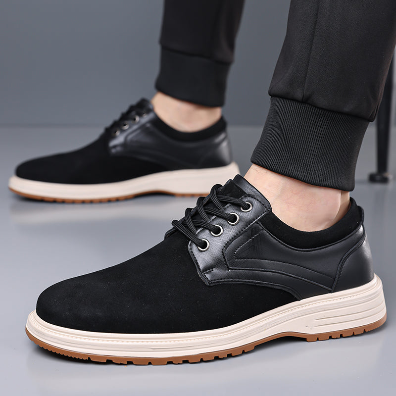 ⏰Limited Time Sale 70% OFF - Men's Casual Suede Dress Shoes – Business Casual Walking Shoes, Suitable For Work, Office, And Everyday wear
