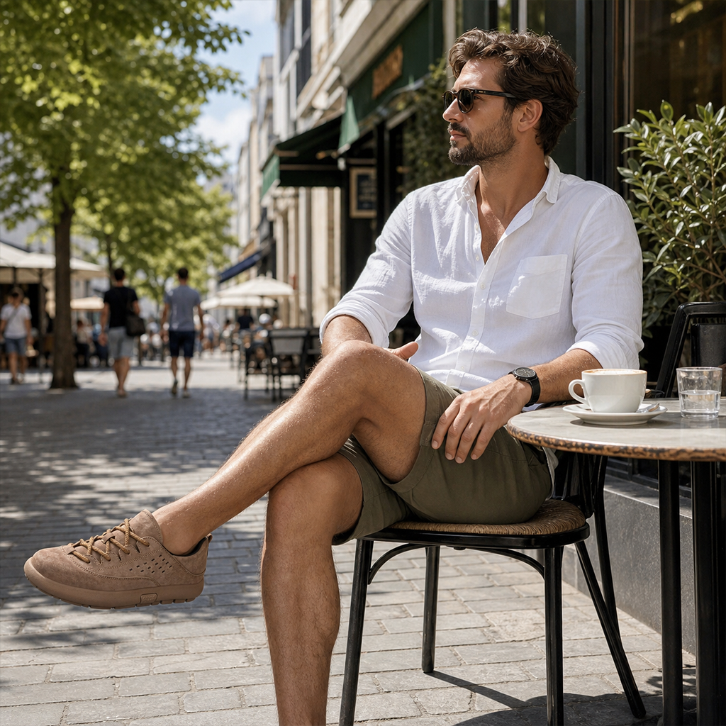 ⏰Limited Time Sale 70% OFF - Men's Suede Walking Shoes - Lace-Up, Breathable, Wide Toe Box with Arch Support, Cushioning, Slip-Resistant, And Wear-Resistant
