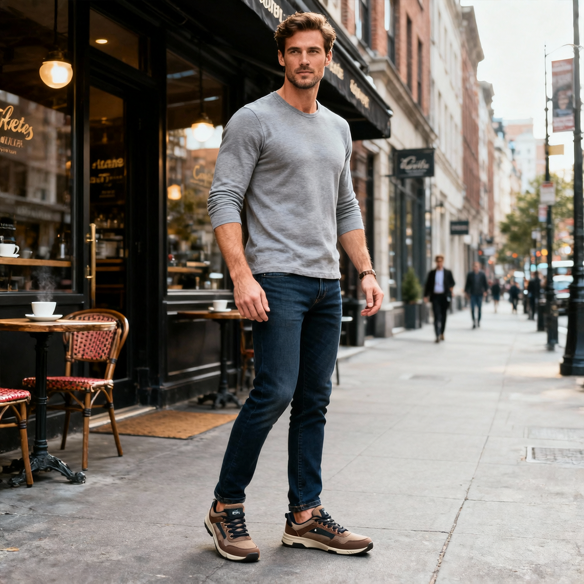 ⏰Limited Time Sale 70% OFF - Men's Canvas Walking Shoes - Lace-Up, Maximum Support, Wide Toe Box, Arch Support, Waterproof, Slip-Resistant, Shock-Absorbing