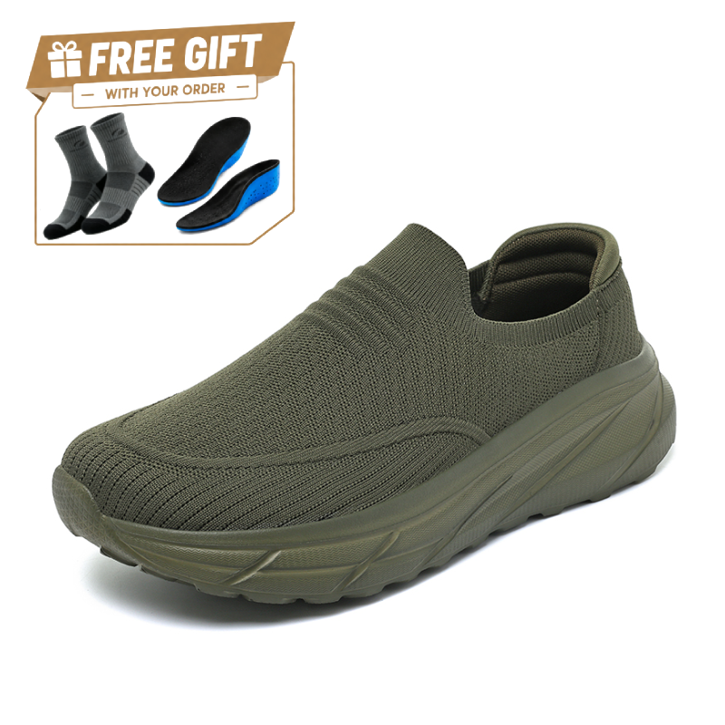 ⏰Limited Time Sale 70% OFF - Men's Slip-On Walking Shoes, Lightweight Casual Sneakers for Men, Suitable For Walking, Work, Travel And Everyday Wear