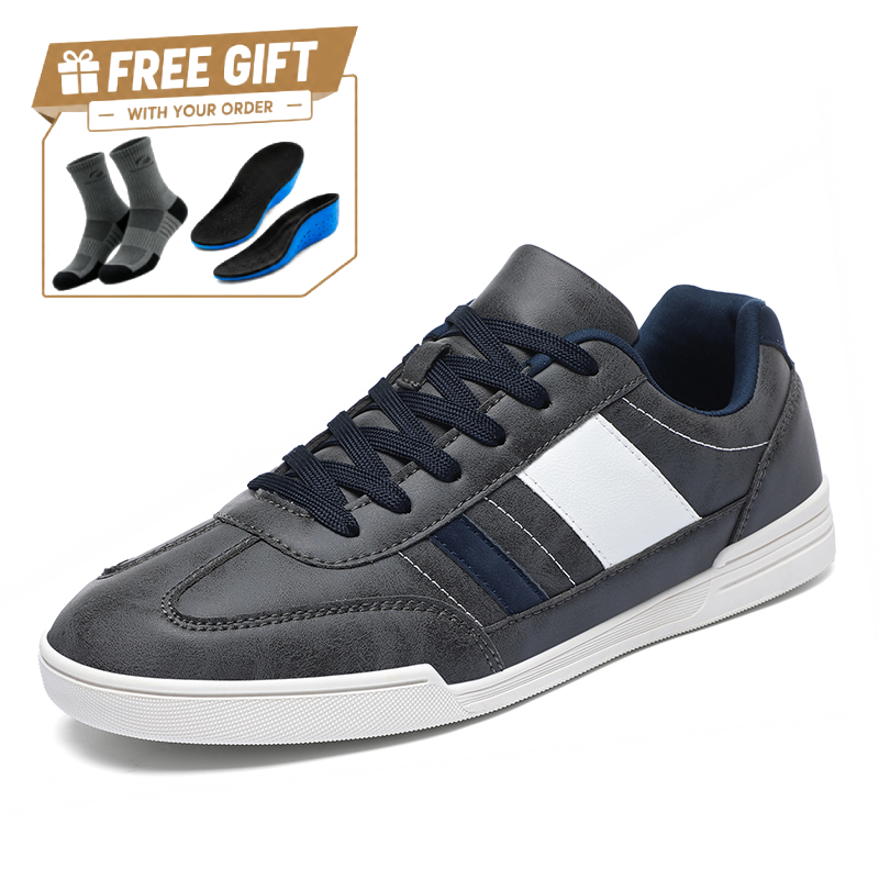 ⏰Limited Time Sale 70% OFF - Men's Genuine Leather Walking Shoes - Lace-Up, Waterproof, Anti-slip, Shock-Absorbing, Wide Toe Box, Arch Support