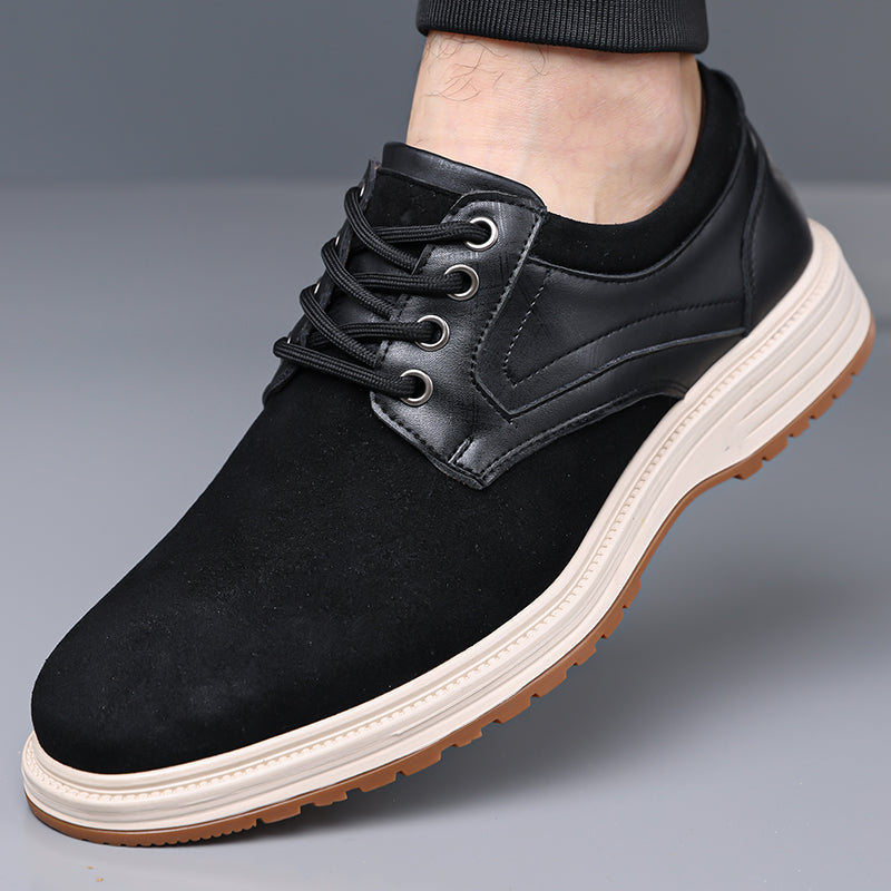 ⏰Limited Time Sale 70% OFF - Men's Casual Suede Dress Shoes – Business Casual Walking Shoes, Suitable For Work, Office, And Everyday wear