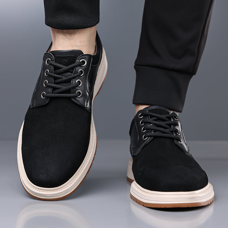 ⏰Limited Time Sale 70% OFF - Men's Casual Suede Dress Shoes – Business Casual Walking Shoes, Suitable For Work, Office, And Everyday wear