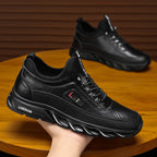 ⏰Limited Time Sale 70% OFF - Men's Casual Fashion  Hiking Shoes – Waterproof, Slip-Resistant, Puncture-Resistant, Impact-Resistant, Wide Toe  – Genuine Leather Outdoor Sports Shoes, Suitable for Various Terrain