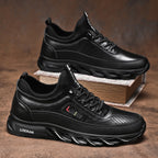 ⏰Limited Time Sale 70% OFF - Men's Casual Fashion  Hiking Shoes – Waterproof, Slip-Resistant, Puncture-Resistant, Impact-Resistant, Wide Toe  – Genuine Leather Outdoor Sports Shoes, Suitable for Various Terrain