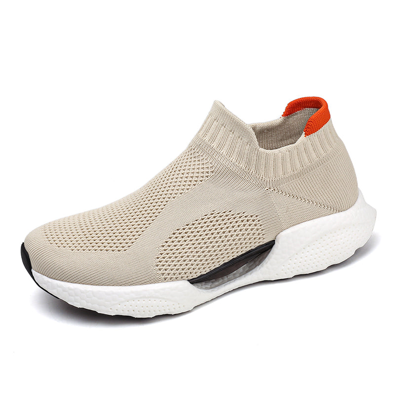 Men's Slip-On Sneakers – Laceless, Breathable, Non-Slip Grip, Cushioned Footbed, Wide Toe Box