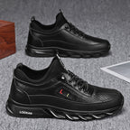 ⏰Limited Time Sale 70% OFF - Men's Casual Fashion  Hiking Shoes – Waterproof, Slip-Resistant, Puncture-Resistant, Impact-Resistant, Wide Toe  – Genuine Leather Outdoor Sports Shoes, Suitable for Various Terrain