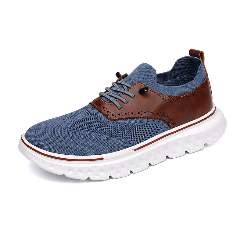 Men's lightweight waterproof Oxford shoes, comfortable and soft, suitable for walking - wide last and extended design