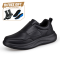 ⏰Limited Time Sale 70% OFF - Men's Genuine Leather Walking Shoes - Slip-On Design With Velcro Straps, Maximum Support, Wide Toe Box with Arch Support, Cushioning