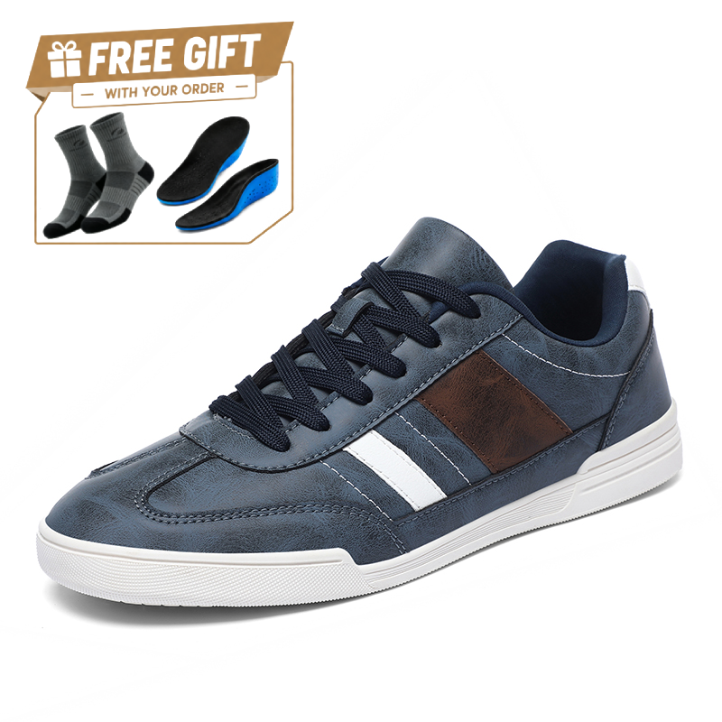 ⏰Limited Time Sale 70% OFF - Men's Genuine Leather Walking Shoes - Lace-Up, Waterproof, Anti-slip, Shock-Absorbing, Wide Toe Box, Arch Support