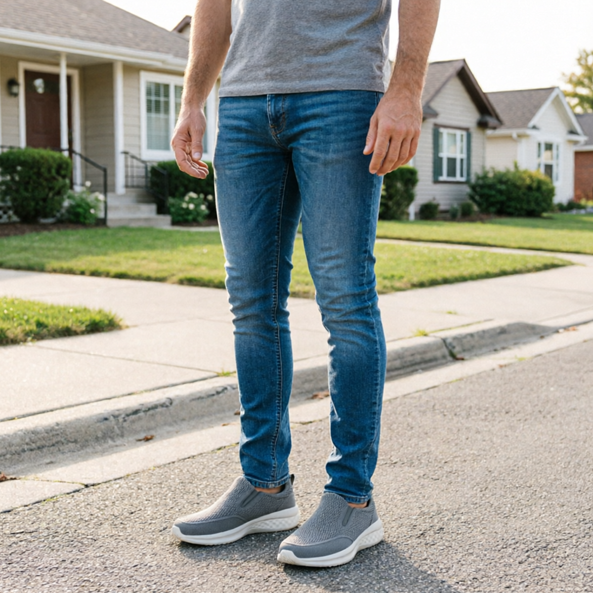 ⏰Limited Time Sale 70% OFF - Men's Mesh Walking Shoes - Slip-On, Cushioned, Wide Toe Box, Arch Support, Anti-Slip
