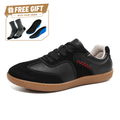 ⏰Limited Time Sale 70% OFF - Men's Genuine Leather Walking Shoes - Lace-Up, Wide Toe Box, Arch Support, Hock Absorption, Waterproof, Slip-Resistant