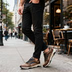 ⏰Limited Time Sale 70% OFF - Men's Canvas Walking Shoes - Lace-Up, Maximum Support, Wide Toe Box, Arch Support, Waterproof, Slip-Resistant, Shock-Absorbing