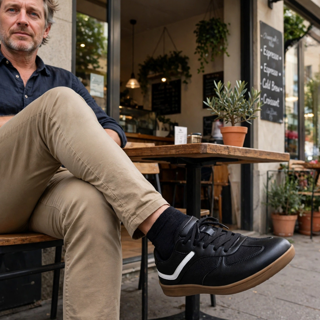 ⏰Limited Time Sale 70% OFF - Men's Comfortable Walking Shoes - Orthopedic Barefoot Shoes - Breathable, Slip-Resistant, Cushioning, Wide Toe, Arch Support