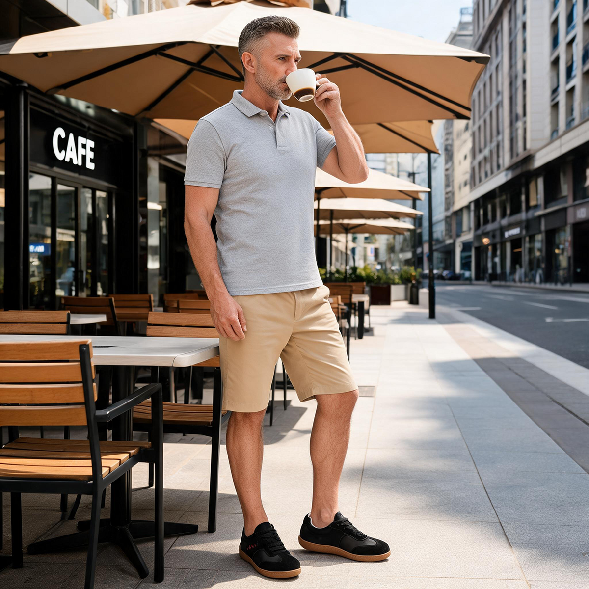 ⏰Limited Time Sale 70% OFF - Men's Genuine Leather Walking Shoes - Lace-Up, Wide Toe Box, Arch Support, Hock Absorption, Waterproof, Slip-Resistant