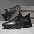 ⏰Limited Time Sale 70% OFF - Men's Casual Fashion  Hiking Shoes – Waterproof, Slip-Resistant, Puncture-Resistant, Impact-Resistant, Wide Toe  – Genuine Leather Outdoor Sports Shoes, Suitable for Various Terrain
