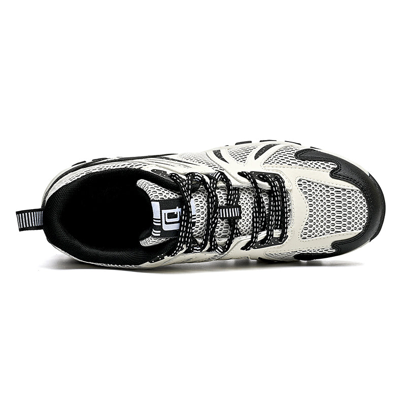 Men's Outdoor Mesh Hiking Shoes – Zero-Pressure, Wide Toe Box,Traction Sole, Breathable And Waterproof Upper