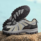 Men's Outdoor Mesh Hiking Shoes – Zero-Pressure, Wide Toe Box,Traction Sole, Breathable And Waterproof Upper
