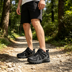 Men's Outdoor Mesh Hiking Shoes – Zero-Pressure, Wide Toe Box,Traction Sole, Breathable And Waterproof Upper