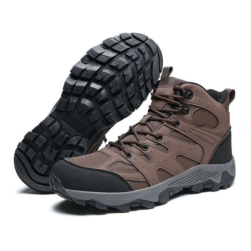 Men's Mesh Hiking Boots - Enhanced Support, Wide Toe Box, Impact Resistance, Waterproof, Slip-Resistant, Puncture-Resistant