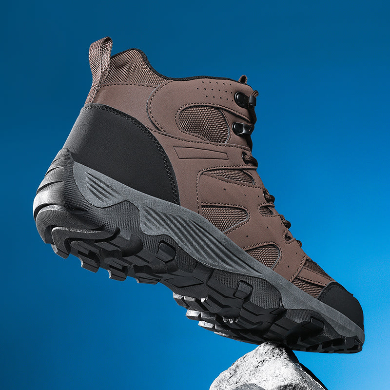 Men's Mesh Hiking Boots - Enhanced Support, Wide Toe Box, Impact Resistance, Waterproof, Slip-Resistant, Puncture-Resistant