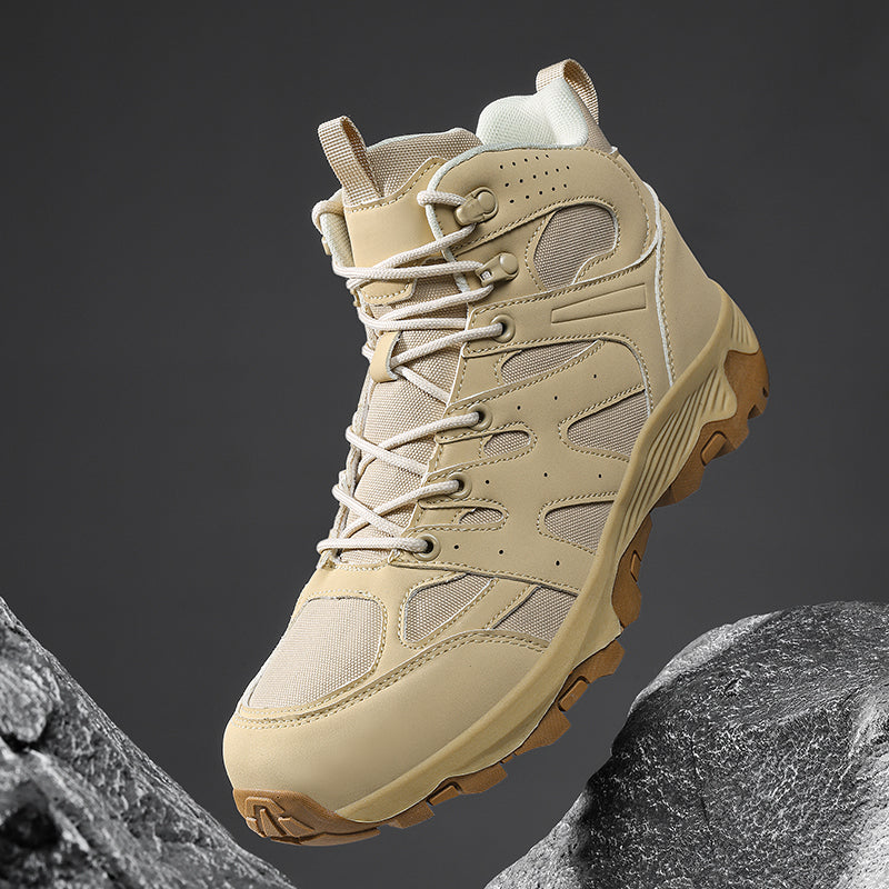 Men's Mesh Hiking Boots - Enhanced Support, Wide Toe Box, Impact Resistance, Waterproof, Slip-Resistant, Puncture-Resistant