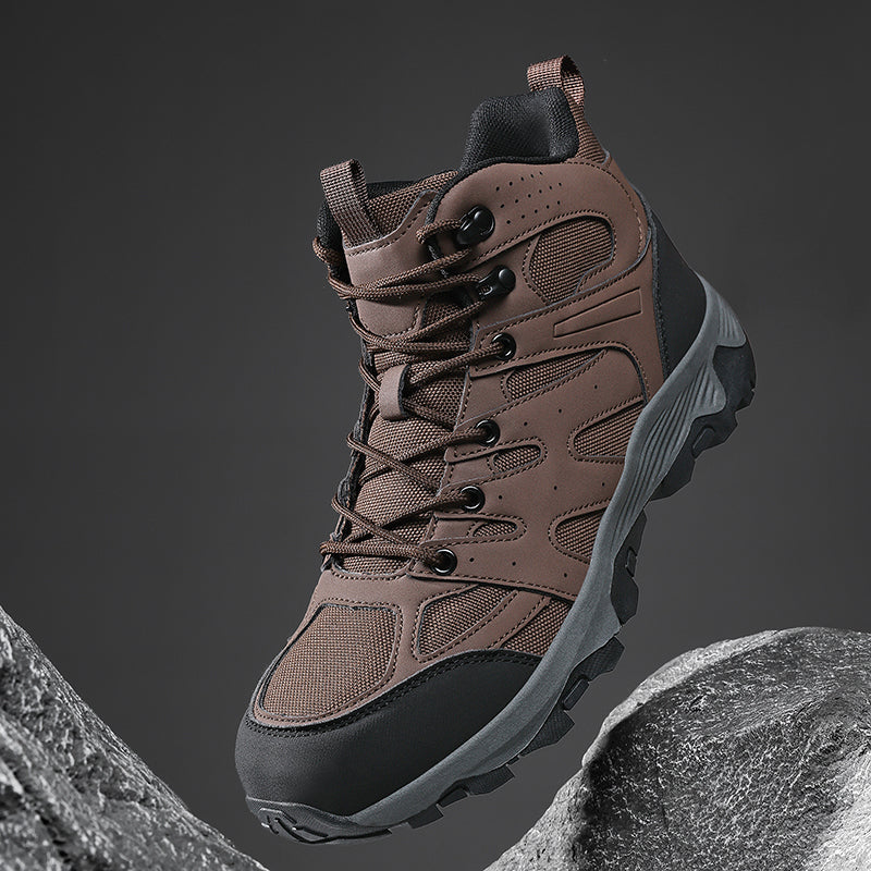 Men's Mesh Hiking Boots - Enhanced Support, Wide Toe Box, Impact Resistance, Waterproof, Slip-Resistant, Puncture-Resistant
