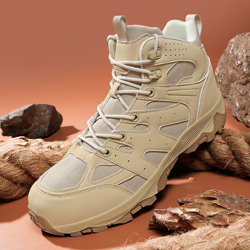 Men's Mesh Hiking Boots - Enhanced Support, Wide Toe Box, Impact Resistance, Waterproof, Slip-Resistant, Puncture-Resistant