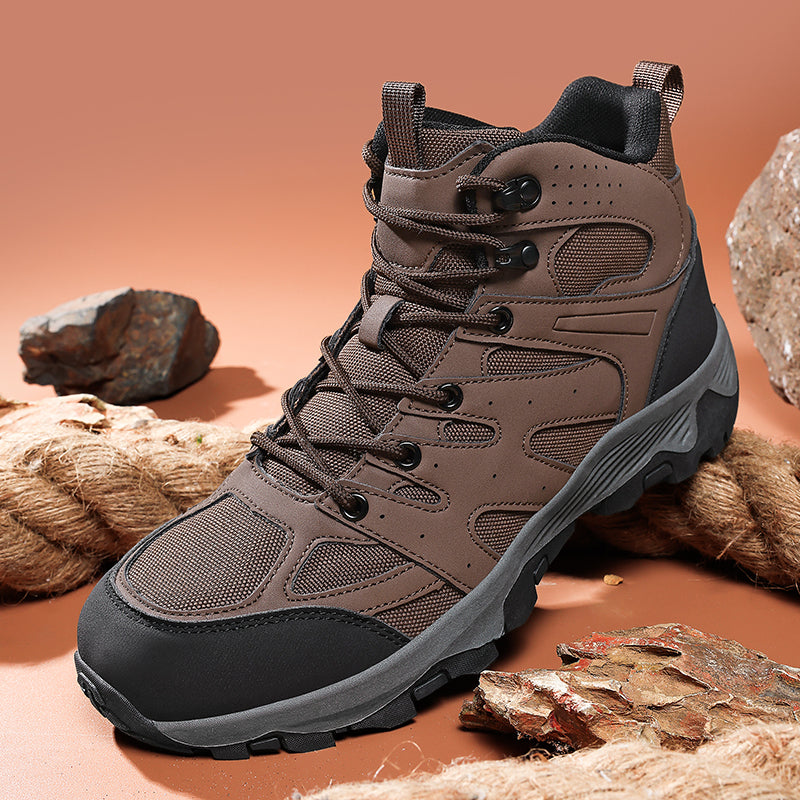 Men's Mesh Hiking Boots - Enhanced Support, Wide Toe Box, Impact Resistance, Waterproof, Slip-Resistant, Puncture-Resistant