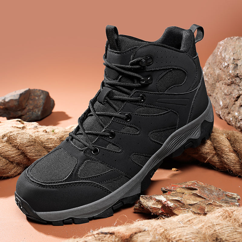 Men's Mesh Hiking Boots - Enhanced Support, Wide Toe Box, Impact Resistance, Waterproof, Slip-Resistant, Puncture-Resistant