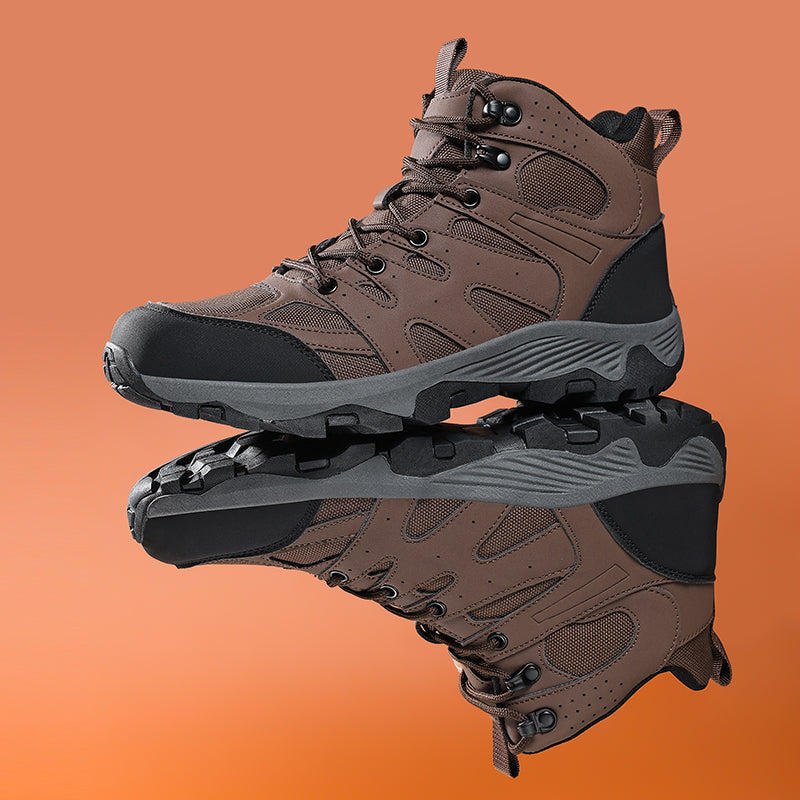 Men's Mesh Hiking Boots - Enhanced Support, Wide Toe Box, Impact Resistance, Waterproof, Slip-Resistant, Puncture-Resistant