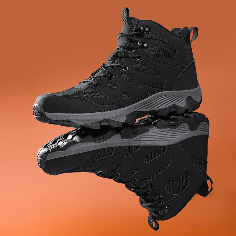 Men's Mesh Hiking Boots - Enhanced Support, Wide Toe Box, Impact Resistance, Waterproof, Slip-Resistant, Puncture-Resistant