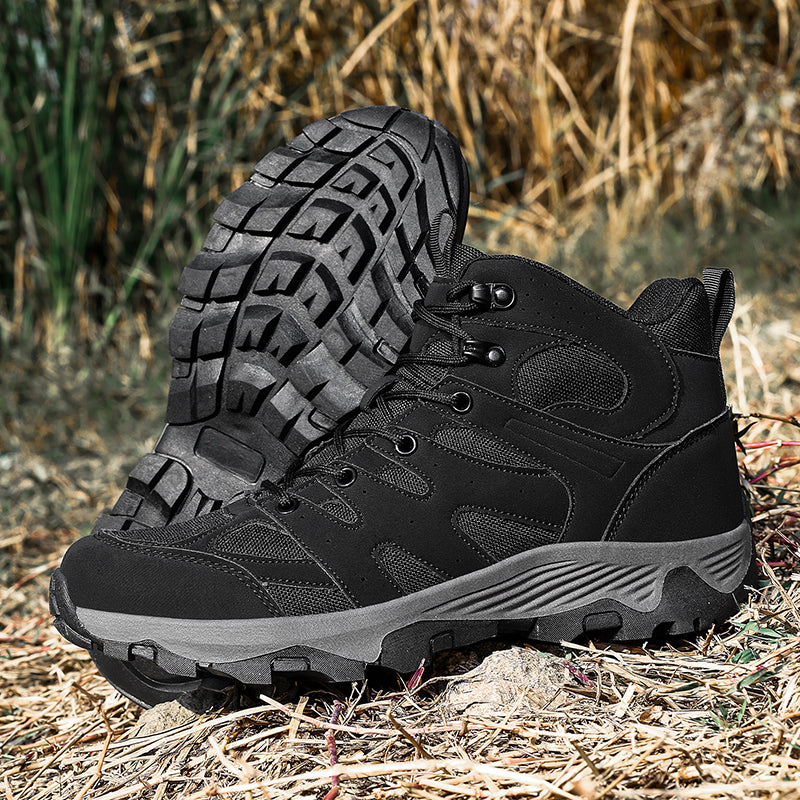 Men's Mesh Hiking Boots - Enhanced Support, Wide Toe Box, Impact Resistance, Waterproof, Slip-Resistant, Puncture-Resistant
