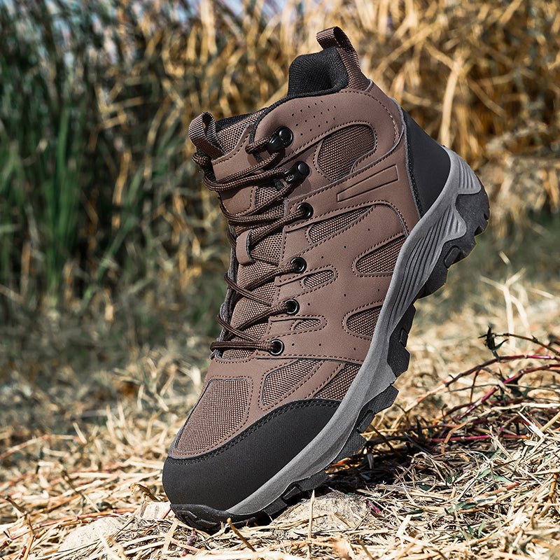 Men's Mesh Hiking Boots - Enhanced Support, Wide Toe Box, Impact Resistance, Waterproof, Slip-Resistant, Puncture-Resistant