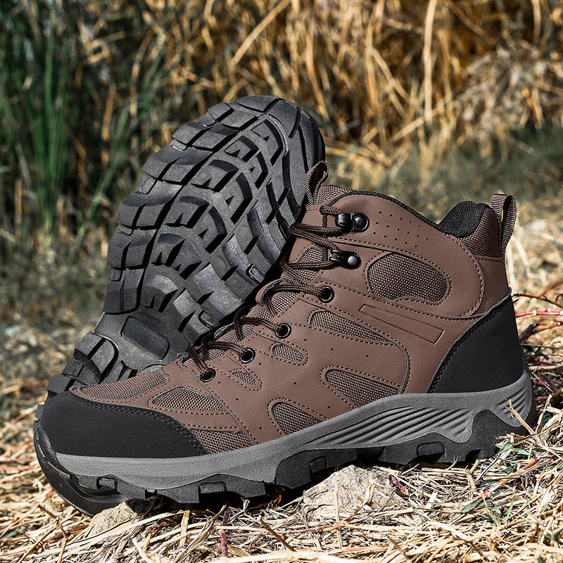Men's Mesh Hiking Boots - Enhanced Support, Wide Toe Box, Impact Resistance, Waterproof, Slip-Resistant, Puncture-Resistant