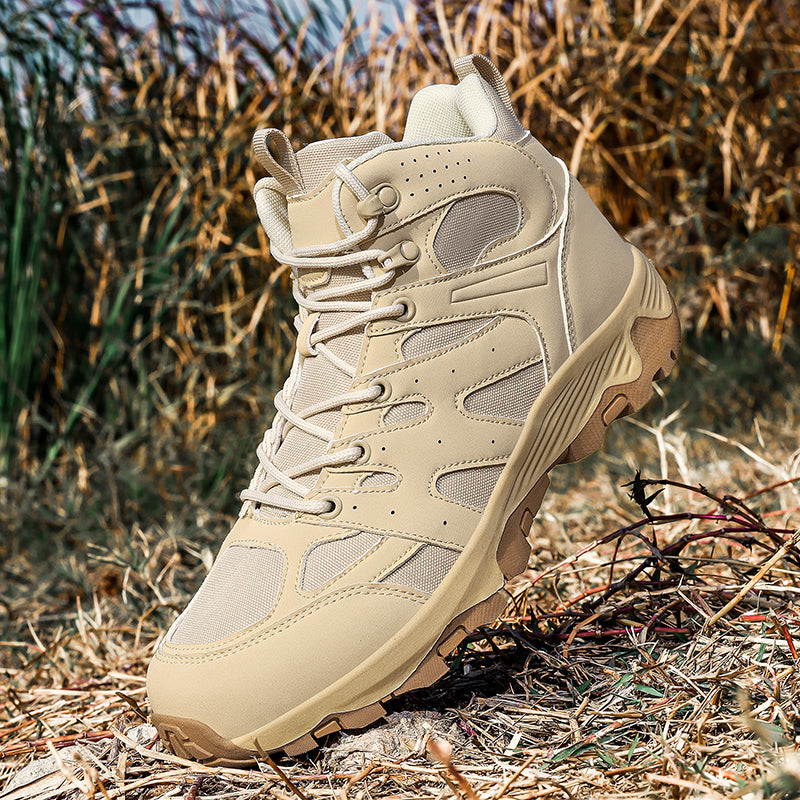 Men's Mesh Hiking Boots - Enhanced Support, Wide Toe Box, Impact Resistance, Waterproof, Slip-Resistant, Puncture-Resistant