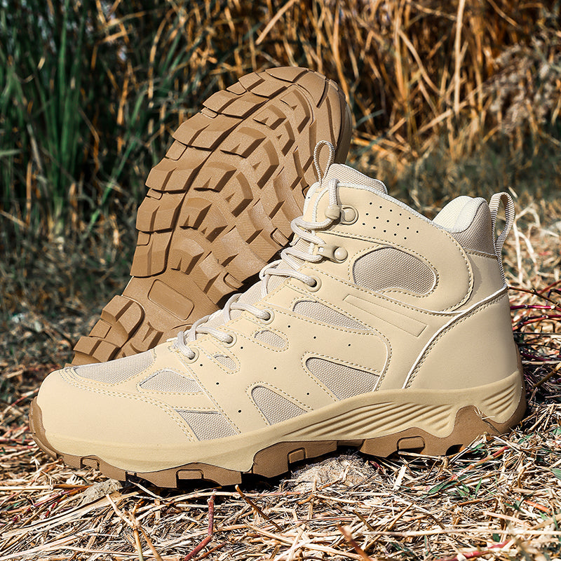 Men's Mesh Hiking Boots - Enhanced Support, Wide Toe Box, Impact Resistance, Waterproof, Slip-Resistant, Puncture-Resistant
