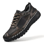 ⏰Limited Time Sale 70% OFF - Men's Mesh Hiking Shoest, Wide Toe Box, Breathable, Quick-Drying, Slip-Resistant, Puncture-Resistant