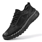 ⏰Limited Time Sale 70% OFF - Men's Mesh Hiking Shoest, Wide Toe Box, Breathable, Quick-Drying, Slip-Resistant, Puncture-Resistant