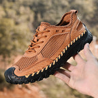 ⏰Limited Time Sale 70% OFF - Men's Mesh Hiking Shoest, Wide Toe Box, Breathable, Quick-Drying, Slip-Resistant, Puncture-Resistant