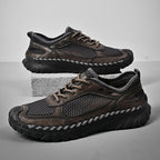 ⏰Limited Time Sale 70% OFF - Men's Mesh Hiking Shoest, Wide Toe Box, Breathable, Quick-Drying, Slip-Resistant, Puncture-Resistant