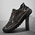 ⏰Limited Time Sale 70% OFF - Men's Mesh Hiking Shoest, Wide Toe Box, Breathable, Quick-Drying, Slip-Resistant, Puncture-Resistant